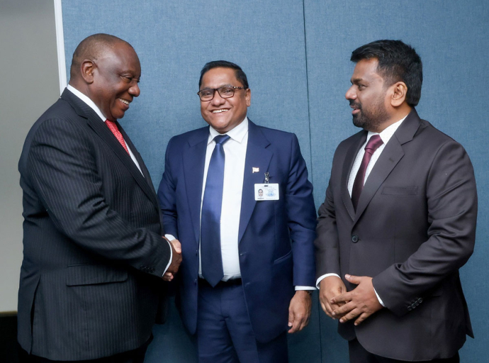 President Dissanayake meets South African President 
