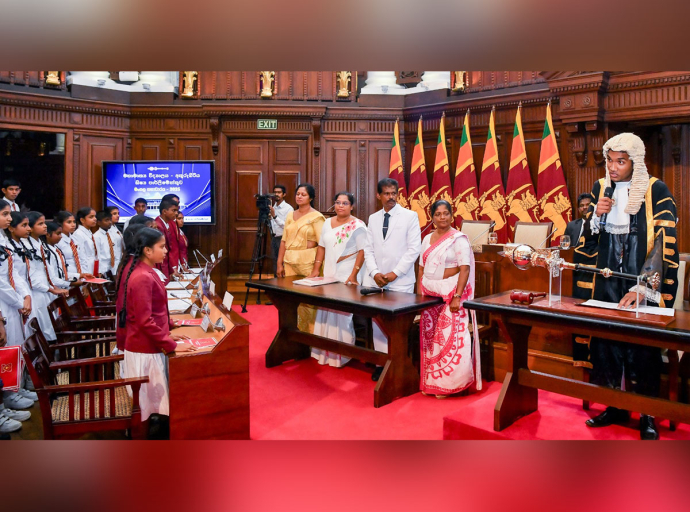  Inaugural Session of the Student Parliament of Mahamathya Vidyalaya Athurugiriya held at Presidential Secretariat