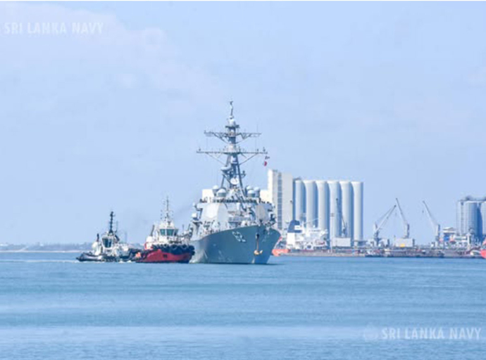 USS FITZGERALD makes port call in Colombo
