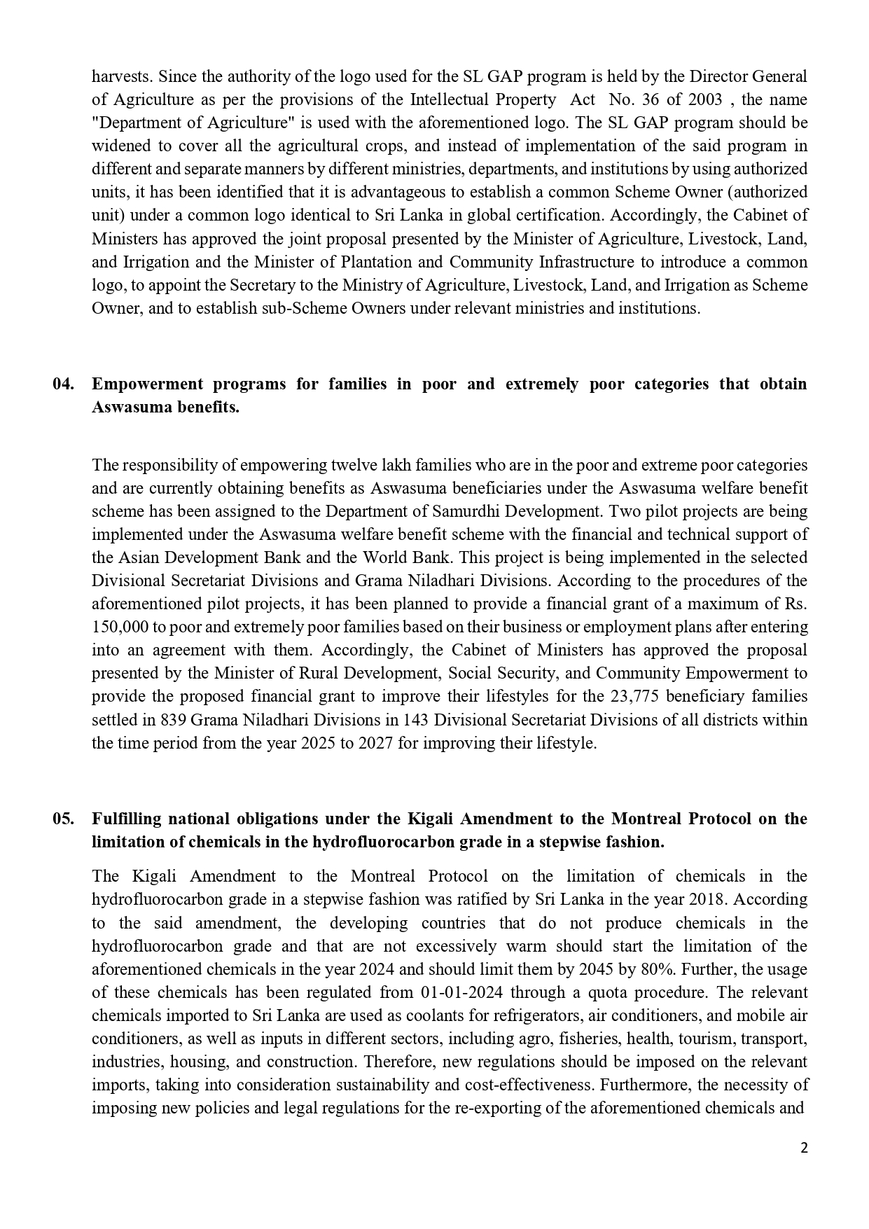 Cabinet Decisions on 13.10.2025 English page 0002