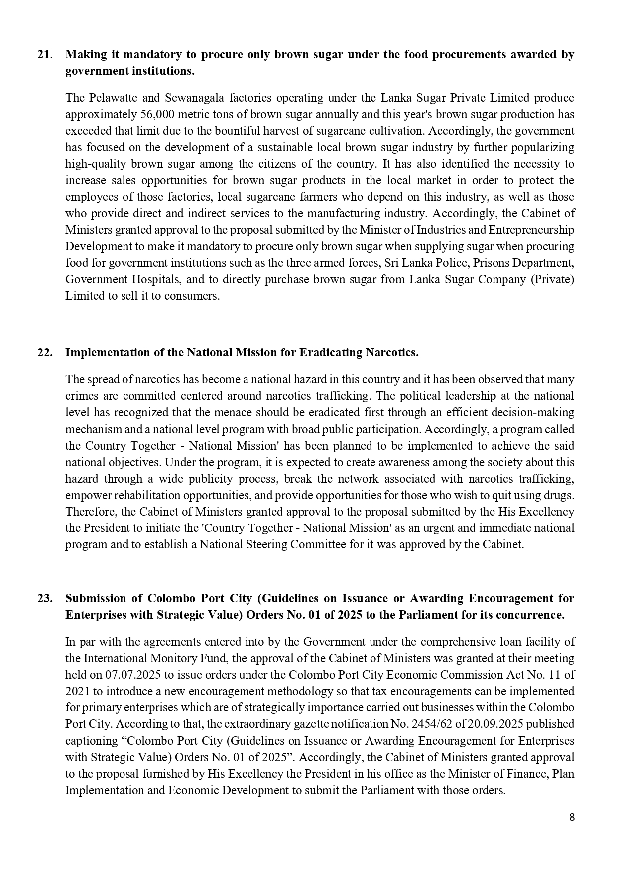 Cabinet Decisions on 13.10.2025 English page 0008