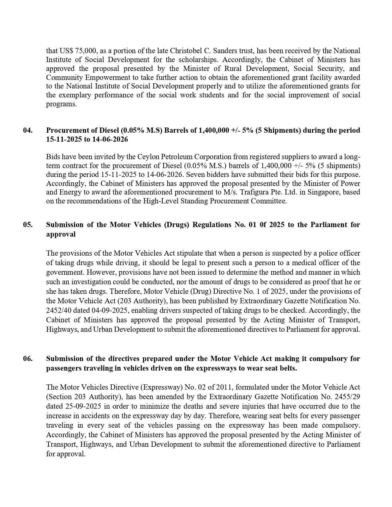 Cabinet Decision on 2025.10.27 English page 0002
