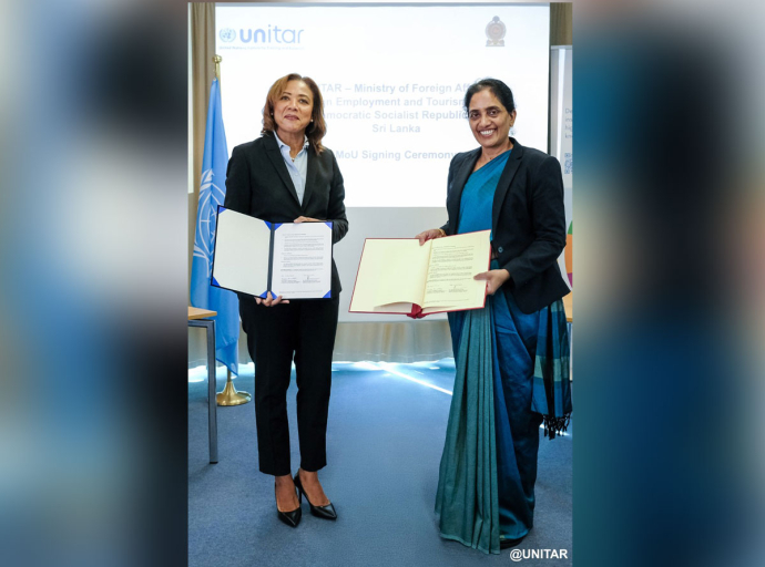 Sri Lanka strengthens partnership with UNITAR and signs MOU