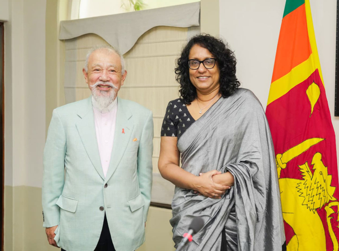 Honorary Chair of The Nippon Foundation, met with the Prime Minister of Sri Lanka