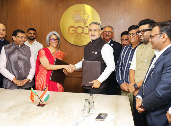 The Ceylon Chamber of Commerce and Gujarat Chamber of Commerce &amp; Industry Sign MoU