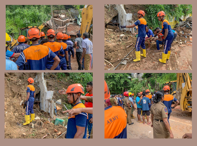 SL Army 8 SR Troops Launch Search &amp; Rescue Ops Following  Pahala Kadugannawa Landslide