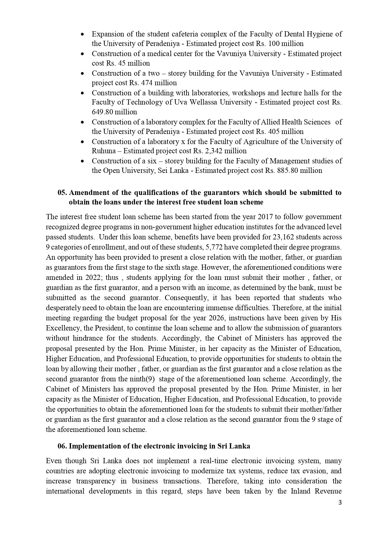 Cabinet Decisions on 01.12.2025 E page 0003