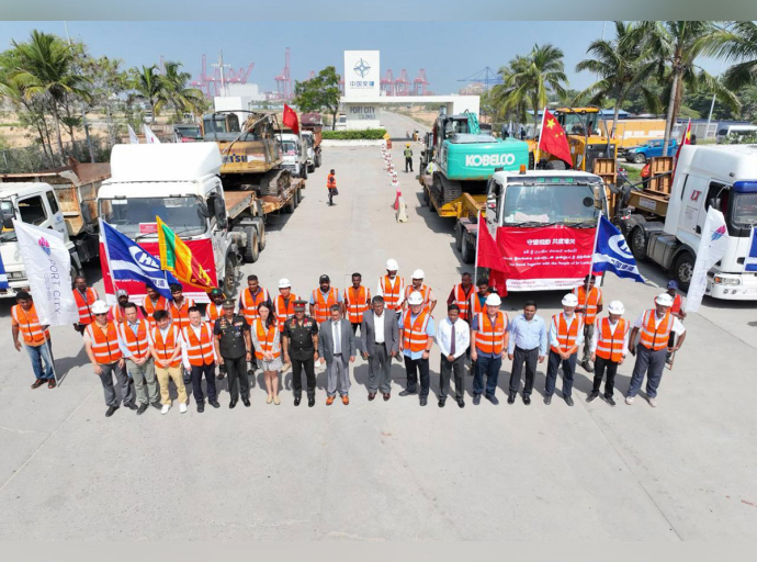 CHEC Port City Colombo Deploys Full Disaster-Response Fleet to Central Province within 24 Hours