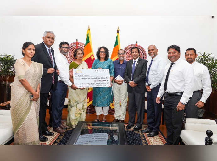 Bandaranaike Memorial National Foundation donates Rs. 250 million to the Government for national recovery after the emergency situation