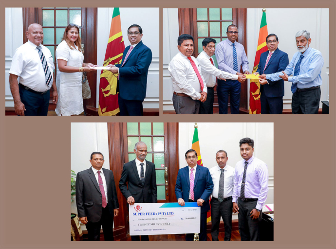Multiple Financial Contributions Made to the ‘Rebuilding Sri Lanka’ Fund
