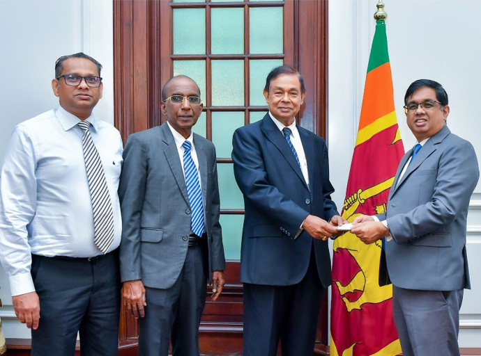 Rs. 01 Million Contribution from Union Chemicals Lanka PLC to ‘Rebuilding Sri Lanka’ Fund