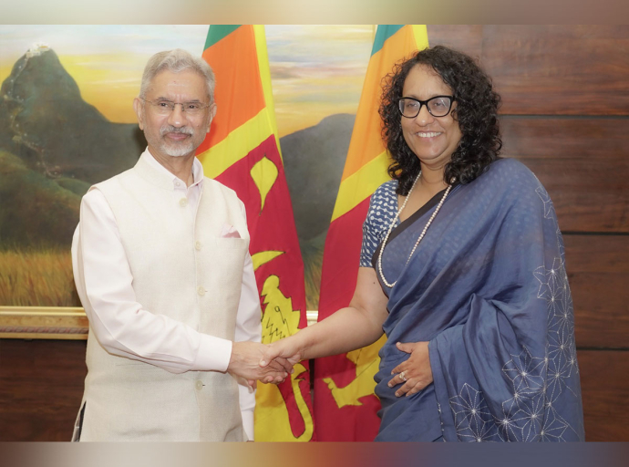 India’s External Affairs Minister Meets Sri Lankan Prime Minister