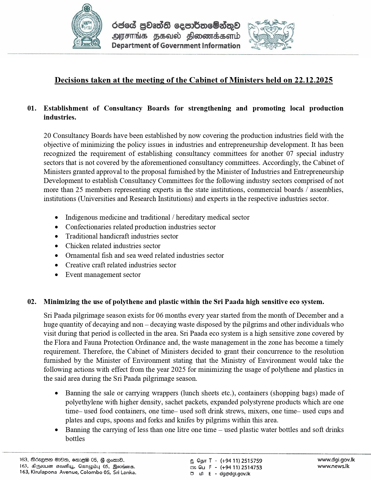 Cabinet Decision on 22.12.2025 English page 0001