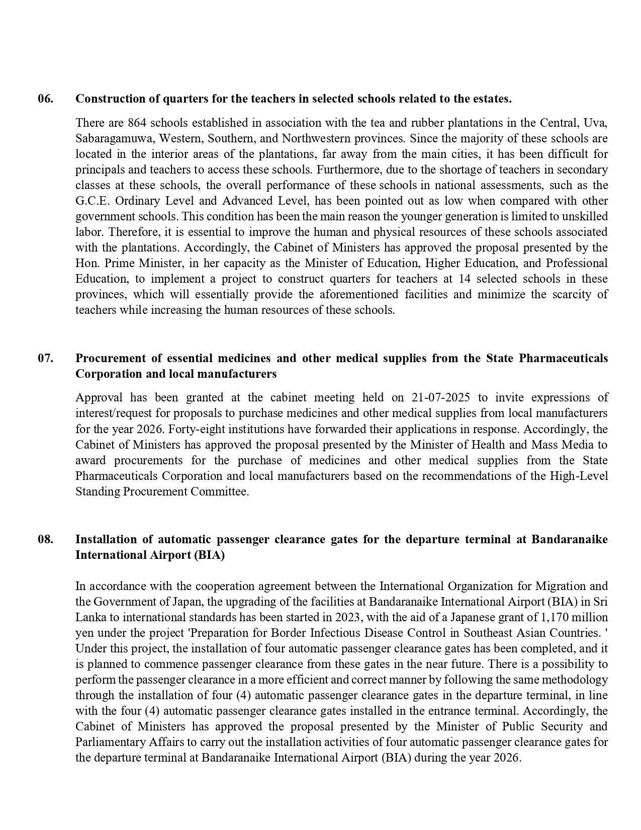 Cabinet Decisions on 29.12.2025 E page 0003