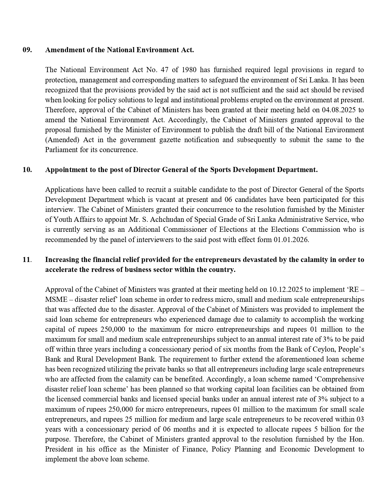 Cabinet Decisions on 29.12.2025 E page 0004