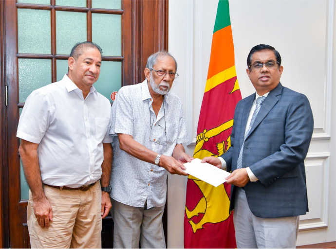 The Maha Bodhi Society of India Donates Rs. 10 Million to ‘Rebuilding Sri Lanka’ Fund