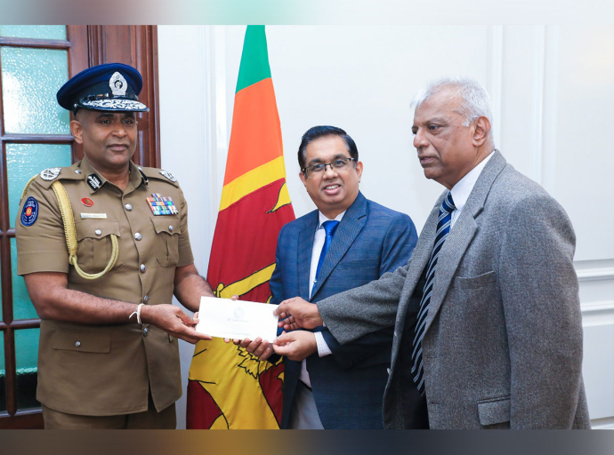 Sri Lanka Police Officers Donate Day’s Salary to ‘Rebuilding Sri Lanka’ Fund