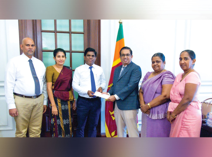 North Western Provincial Council Employees Donate One Day’s Salary to ‘Rebuilding Sri Lanka’ Fund