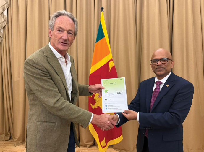 A special financial contribution to the ‘Rebuilding Sri Lanka’ Fund from a citizen of the United Kingdom