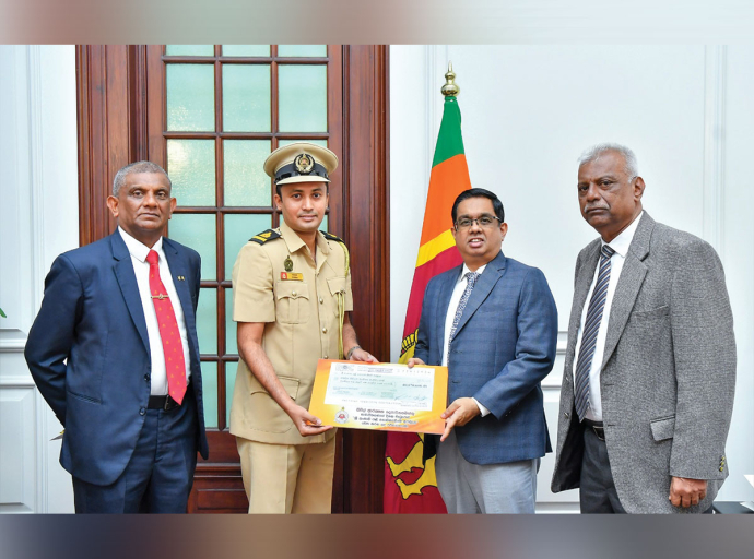 Civil Security Department Members Contribute a Day’s Salary to ‘Rebuilding Sri Lanka’ Fund