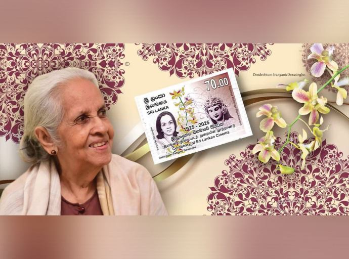 Centenary Commemorative Stamp of Sri Lankan Cinema Unveiled Featuring Irangani Serasinghe