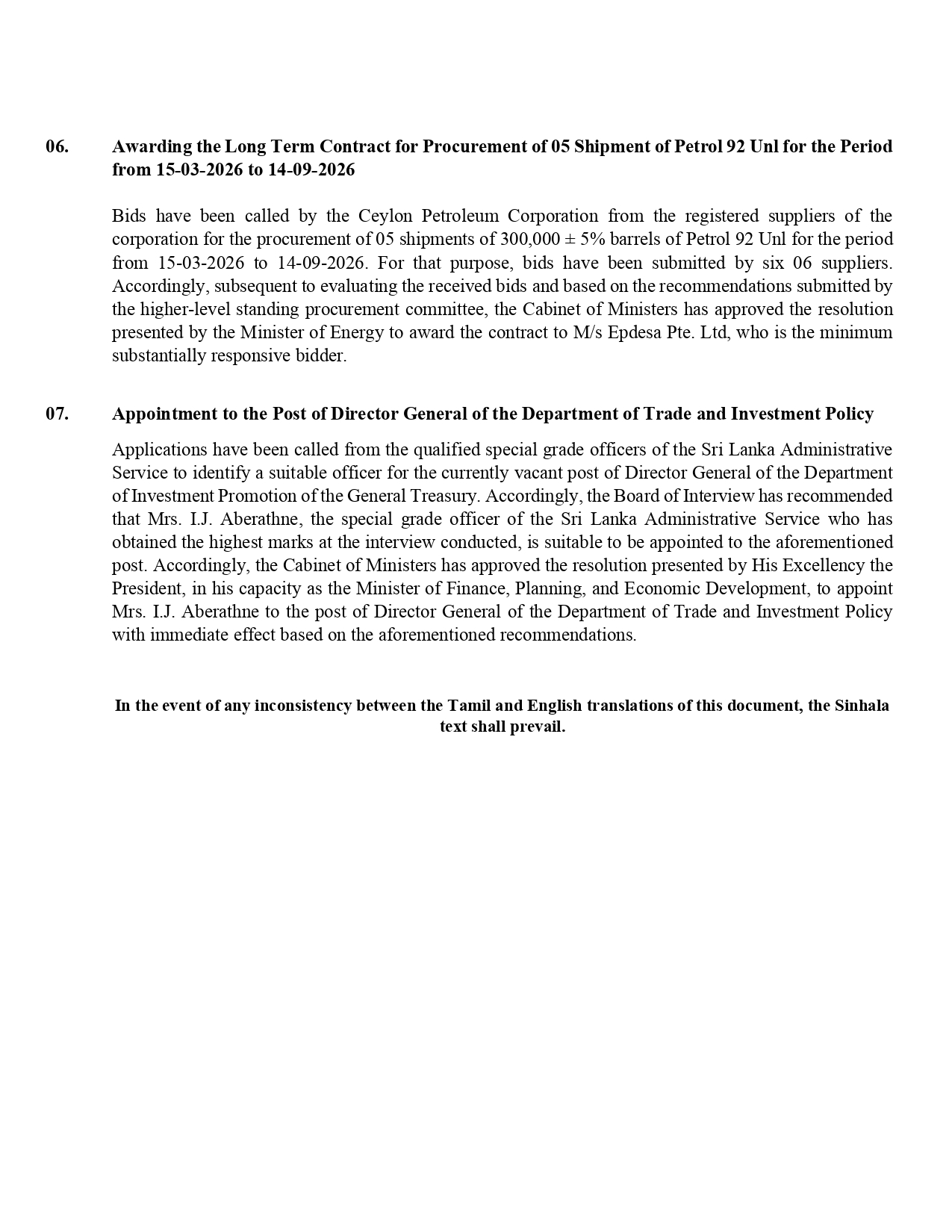 Cabinet Decision on 02.02.2026 English page 0003