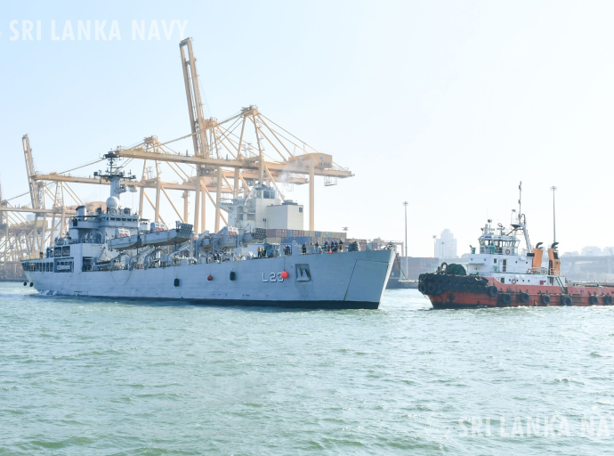 INS GHARIAL makes port call in Colombo