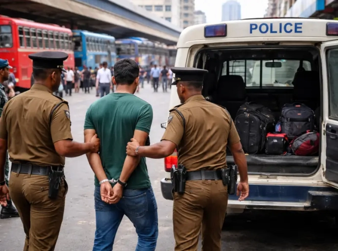 Suspect Arrested for Damaging Pettah Central Bus Stand Property