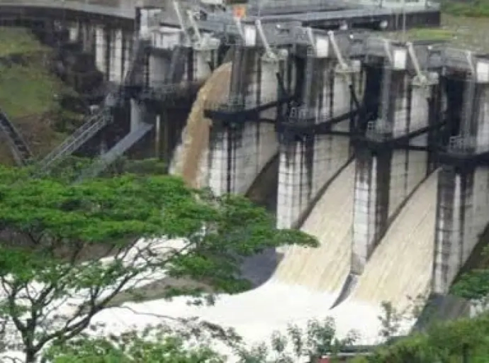 Kotmale Reservoir Spill Gates Opened to Release Water into Mahaweli River 