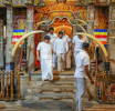 President pays homage to the Sacred Tooth Relic