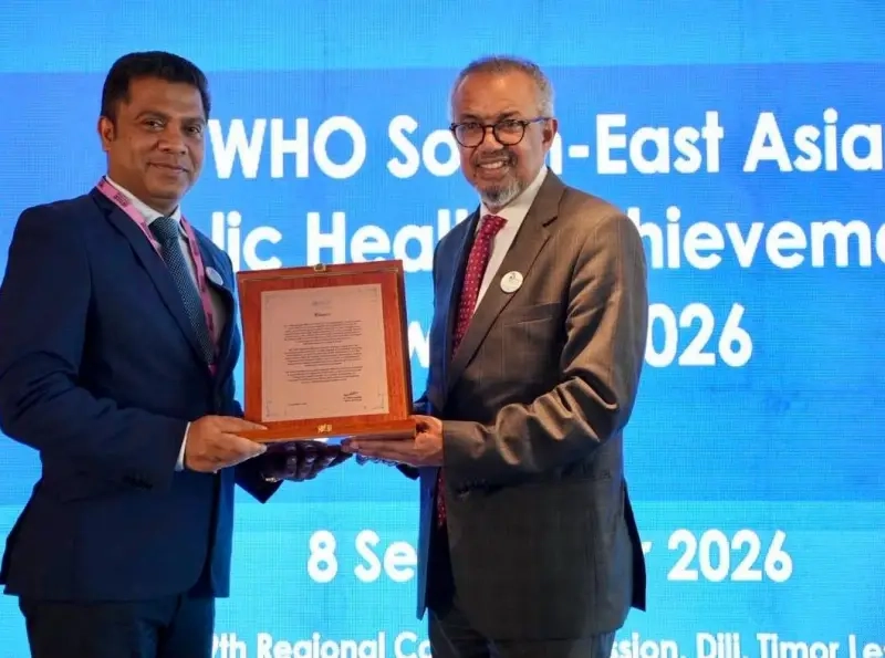 WHO honours Sri Lanka for sustaining malaria and maternal and neonatal tetanus elimination