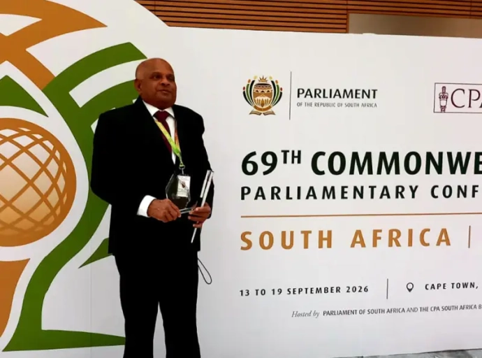Sri Lankan MP Sugath Wasantha de Silva Receives 2026 CPA New Parliamentarian Award