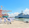USS Tulsa Departs Colombo Port