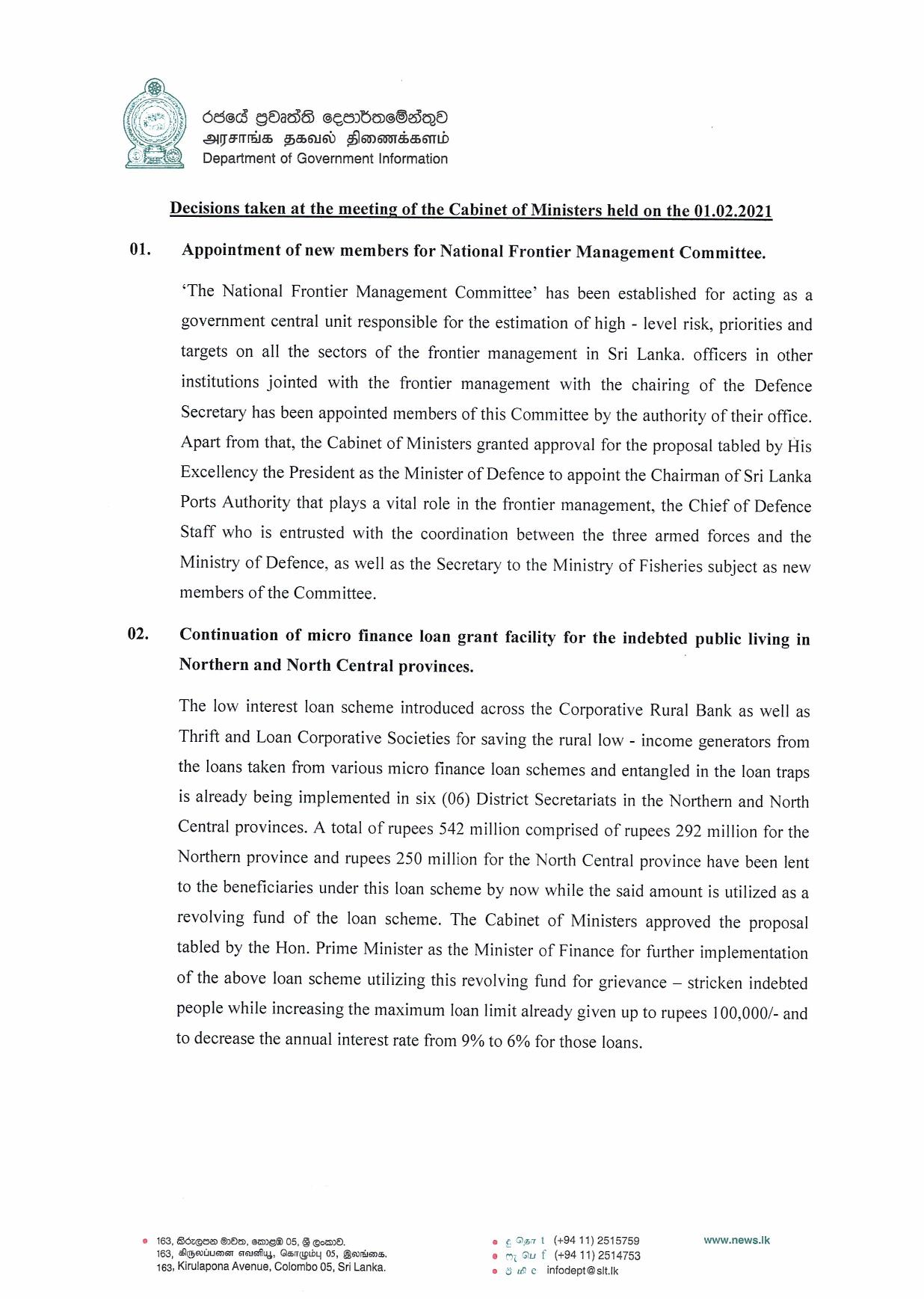 Cabinet Decision on 01.02.2021 English page 001