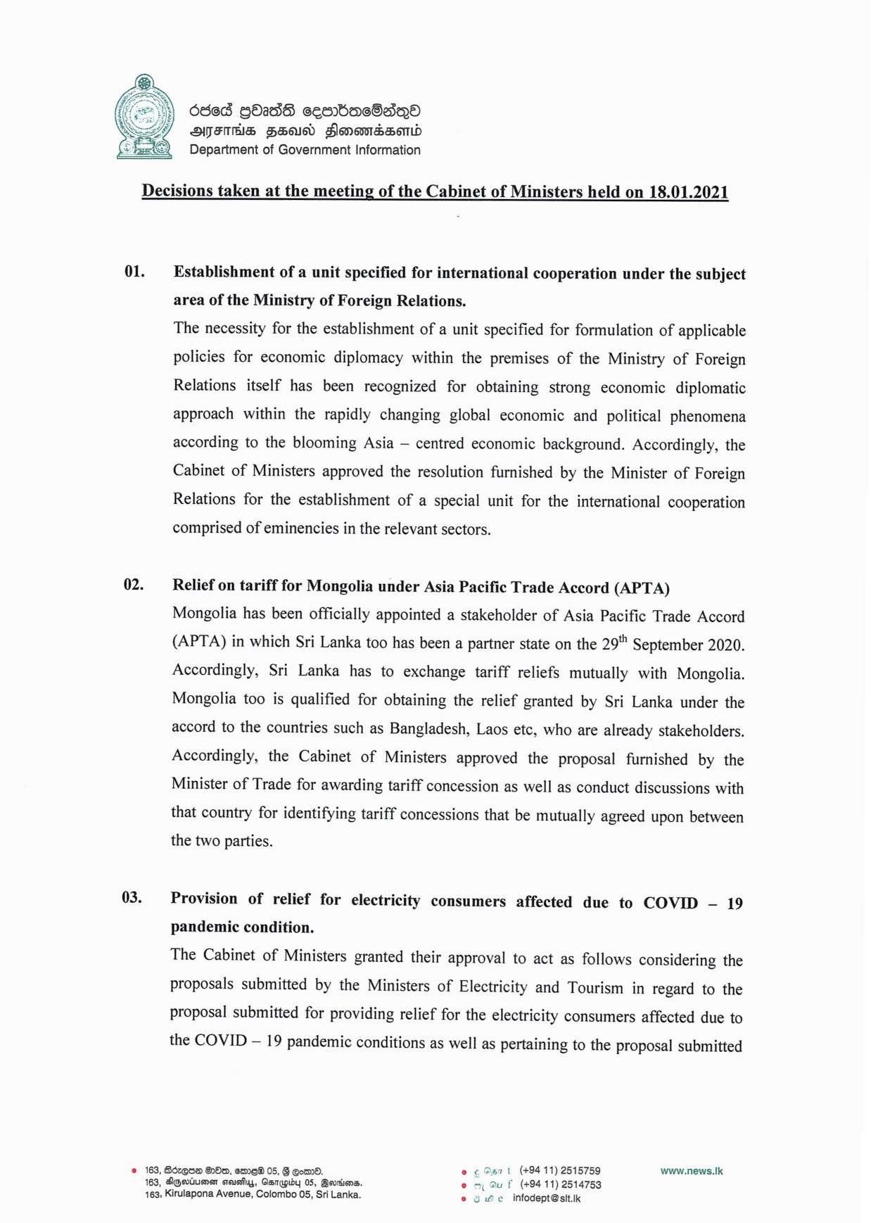 Cabinet Decision on 18.01.2021 English page 001