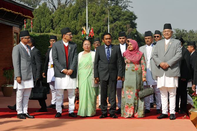 State Leaders  in Nepal for  SAARC Summit 3