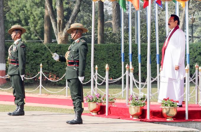 President Rajapaksa Arrives in Nepal 2