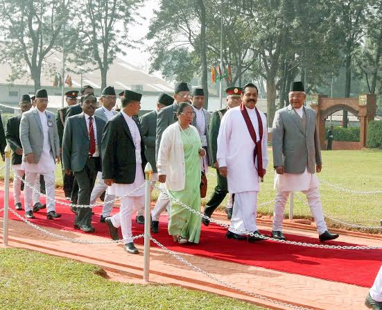 President Rajapaksa Arrives in Nepal 4