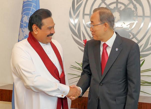 President Rajapaksa and UN Sec-Gen Meet in New York 