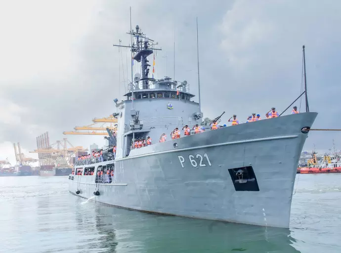 SLNS Samudura departs to participate in IMDEX Asia 2025 in Singapore