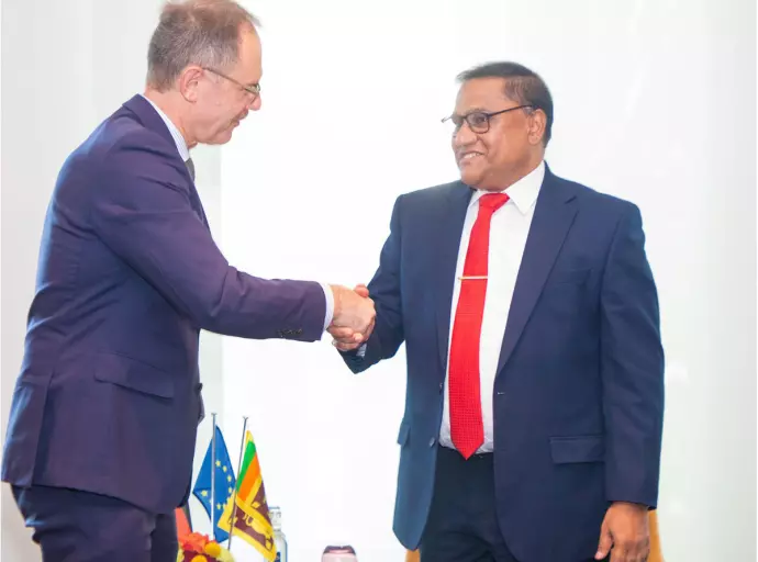 State Secretary of the German Federal Ministry for Economic Affairs and Energy, Dr. Thomas Steffen, Calls on Foreign Minister Vijitha Herath in Berlin