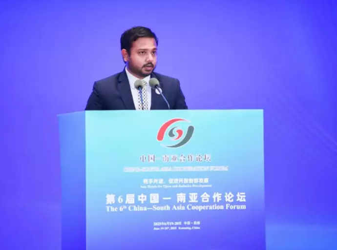 Deputy Foreign Minister Arun Hemachandra addresses 6th China-South Asia Cooperation Forum (CSACF)