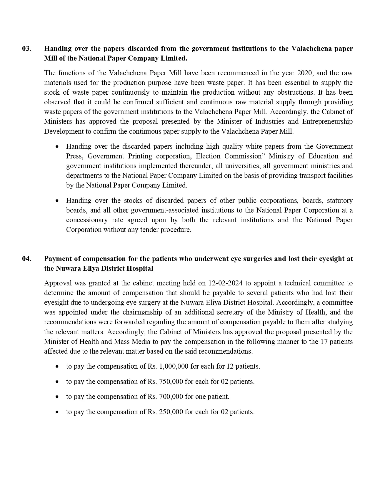 Cabinet Decision on 06.01.2025 English page 0002