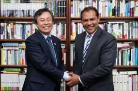 Sports Minister meets his counterpart in Korea
