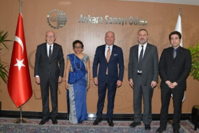 Sri Lanka Ambassador in Türkiye meets President of Ankara Chamber of Industry