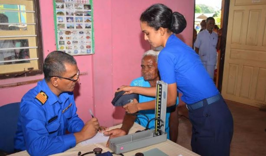 Medical outreach clinic organized by Sri Lanka College of Military Medicine