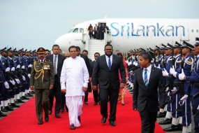 President Sirisena concludes State Visit to Maldives for the 50th Anniversary of Independence