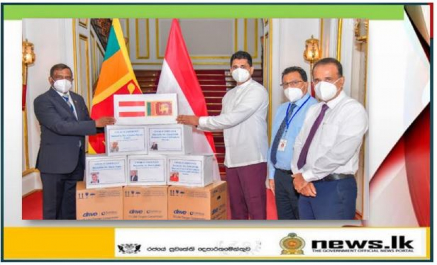 Sri Lanka Embassy in Austria facilitates donation of Covid-19 medical equipment