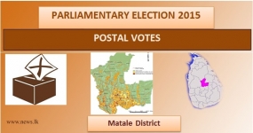 Postal Votes– Matale District