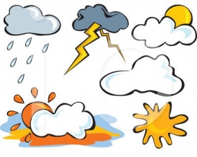 Showers or thundershowers in sea areas around the island after 12